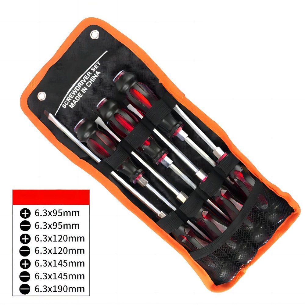 7PC Go Through Screwdriver Set