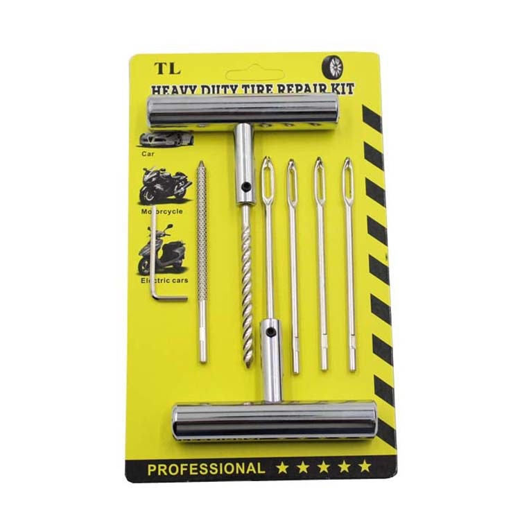 Tire Repair Tool Kit with Blister Card