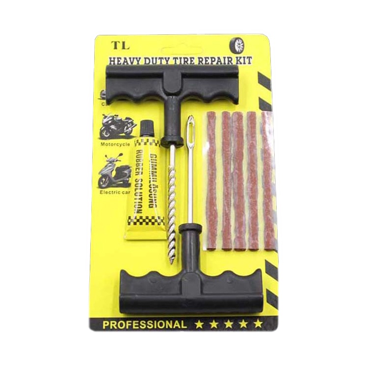 Tire Repair Tool Kit with Blister Card