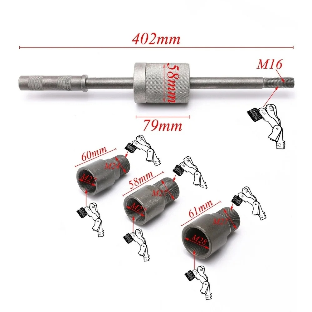 Motorcycle Flywheel Puller Universal Dirt Bike ATVs Full Set M30 M24 M16