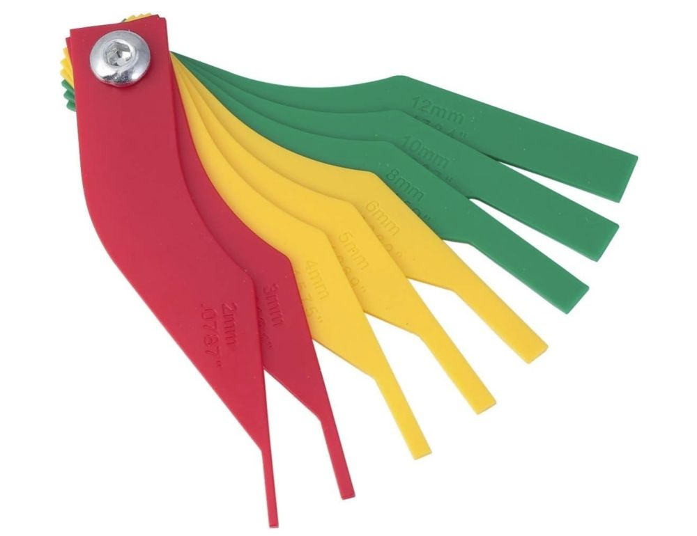 Car Brake Pad Scale Thickness Gauge