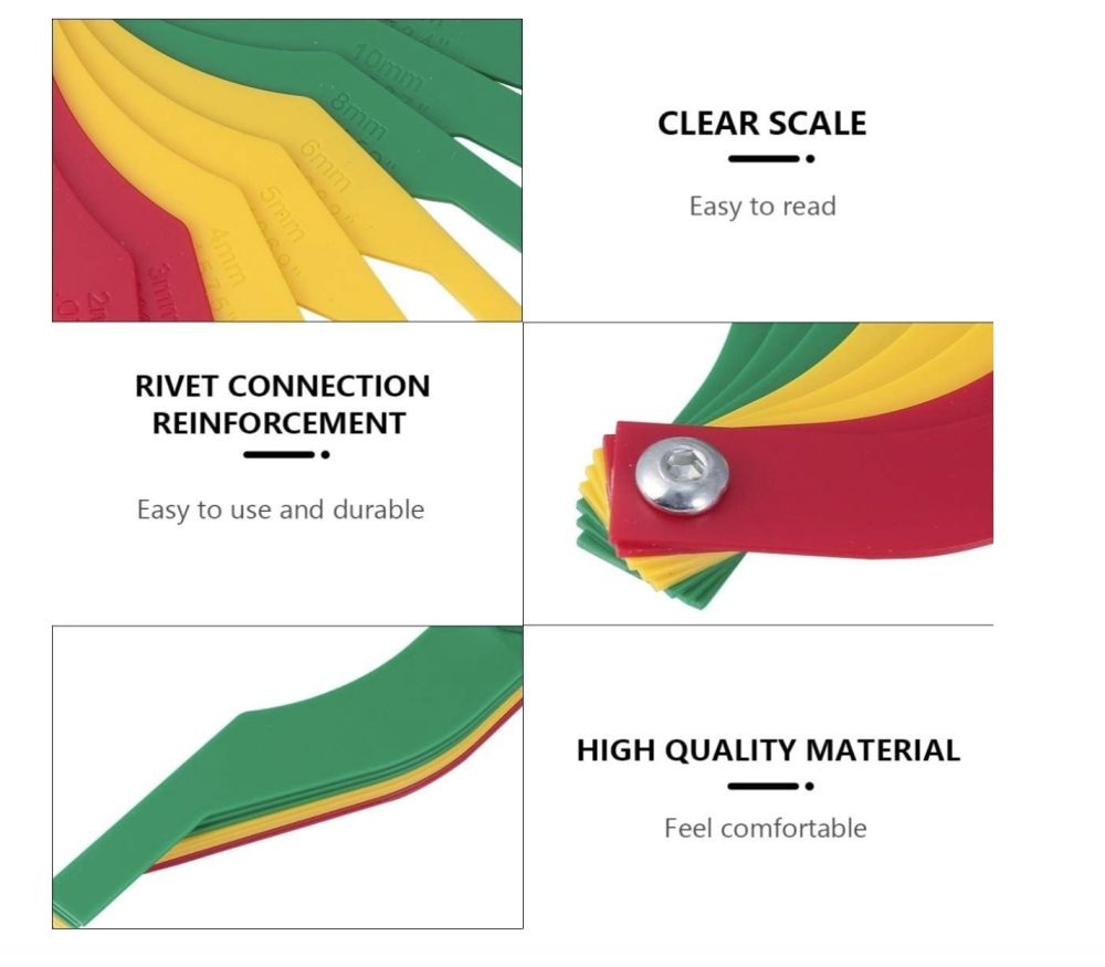 Car Brake Pad Scale Thickness Gauge