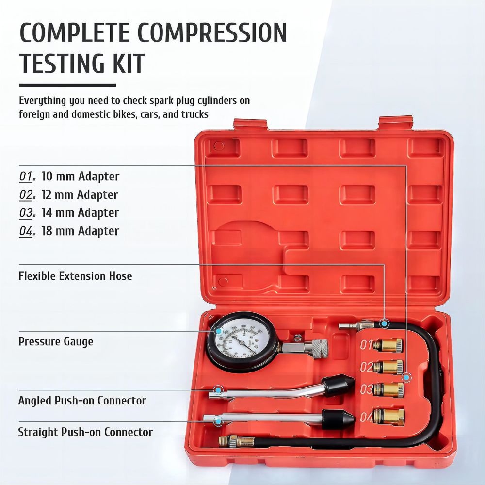 Petrol Engine Compression Tester Kit