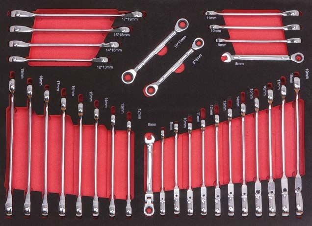262PCS  7-Drawer Tool Trolley With Tools