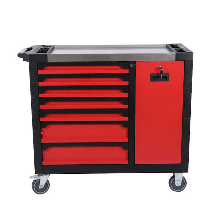 7 DRAWERS METAL TOOL CABINET FOR HAND TOOL WITH STAINLESS STEEL TOP