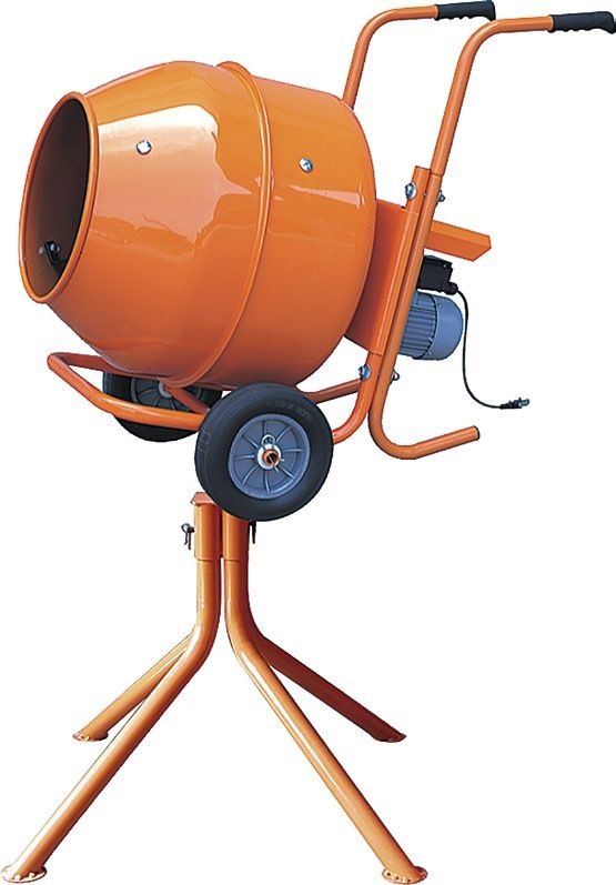 Horizontal Portable Concrete Mixer With Stander