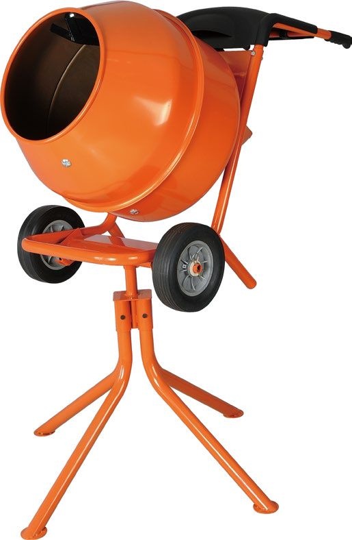 Horizontal Portable Concrete Mixer With Stander