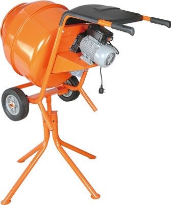 Horizontal Portable Concrete Mixer With Stander