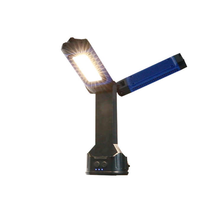 Portable 3-head LED Inspection Work lamp Rechargeable 7000lumen magnetic Tripod LED Work Light with Collapsible stand