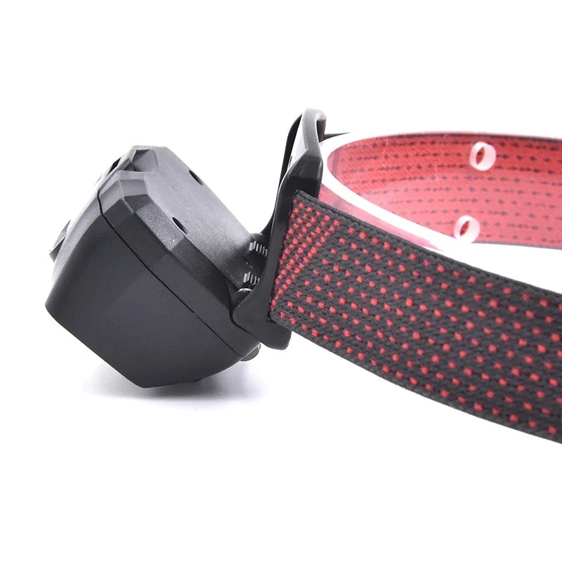 Rechargeable COB LED Motion Sensor Headlamp With Red Warning Light