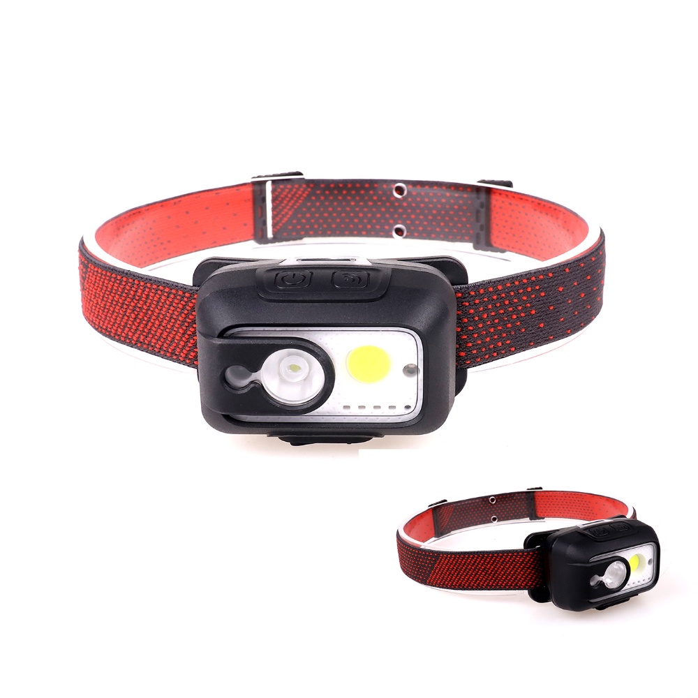 Rechargeable Battery COB LED Motion Sensor Headlamp