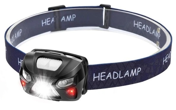 Rechargeable Headlamp Body Motion Sensor Head Lamp Head Flashlight Camping Light With Built-in Battery