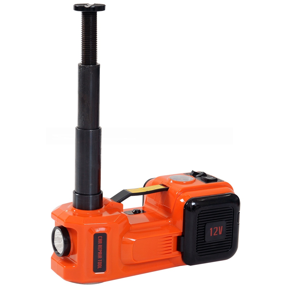 DC12V Electric Hydraulic Jack kit with Tire Inflator Pump and LED Flashlight for 5T Vehicle