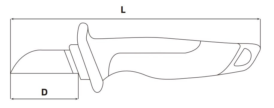 VDE Insulated Cable Knife With Insulated Blade-2