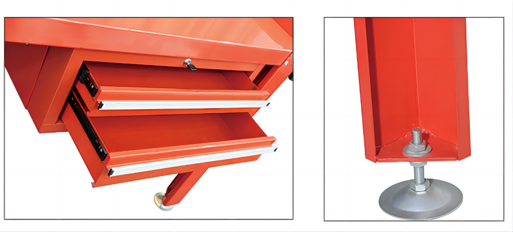 60"steel Workbench with Two Drawers