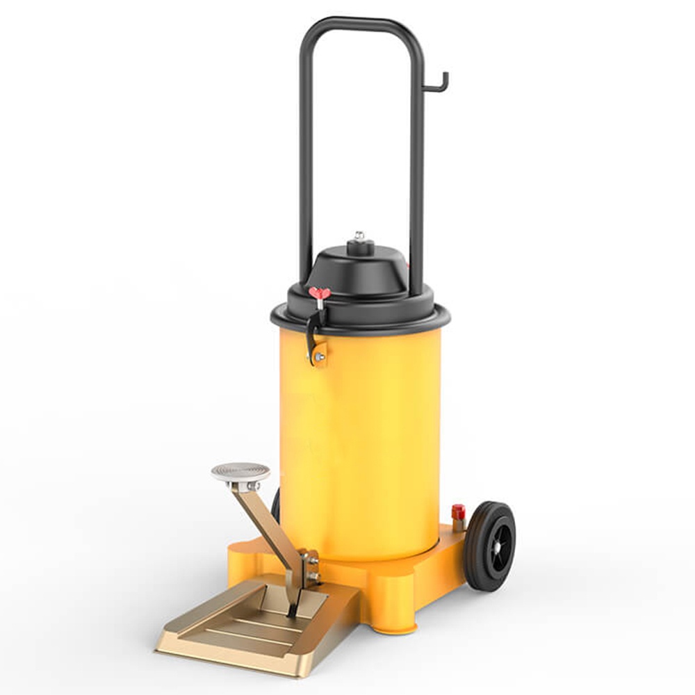 Foot-Operated Pedal Grease Injector