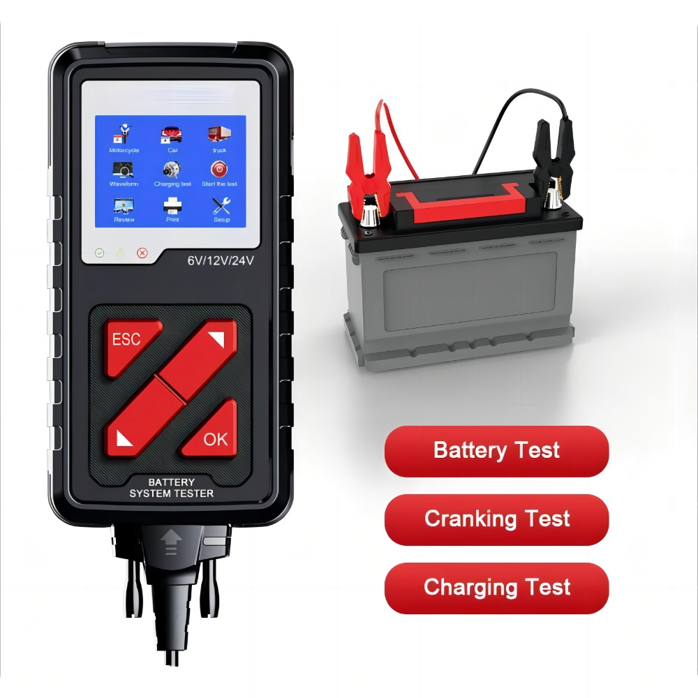 Car & Motorcycle & Truck Battery Tester