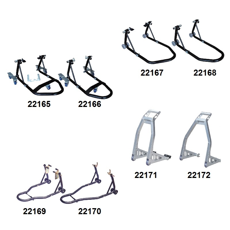 750 - 1000lbs Motorcycle Front / Rear Wheel Floor Stand