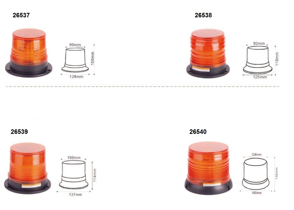 LED Solar Beacon Warning Lights