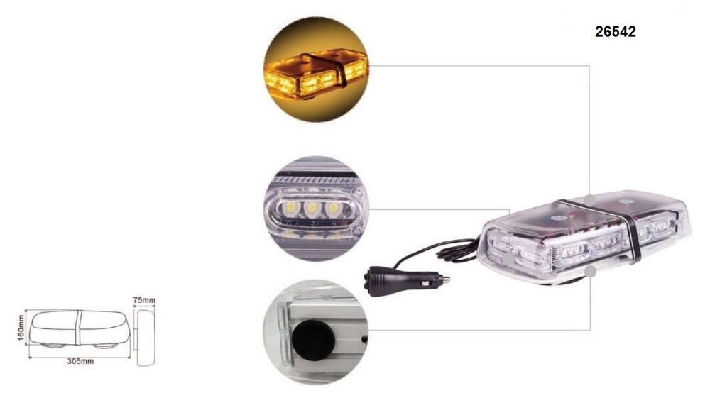 LED MINI Rooftop Strobe Lights
