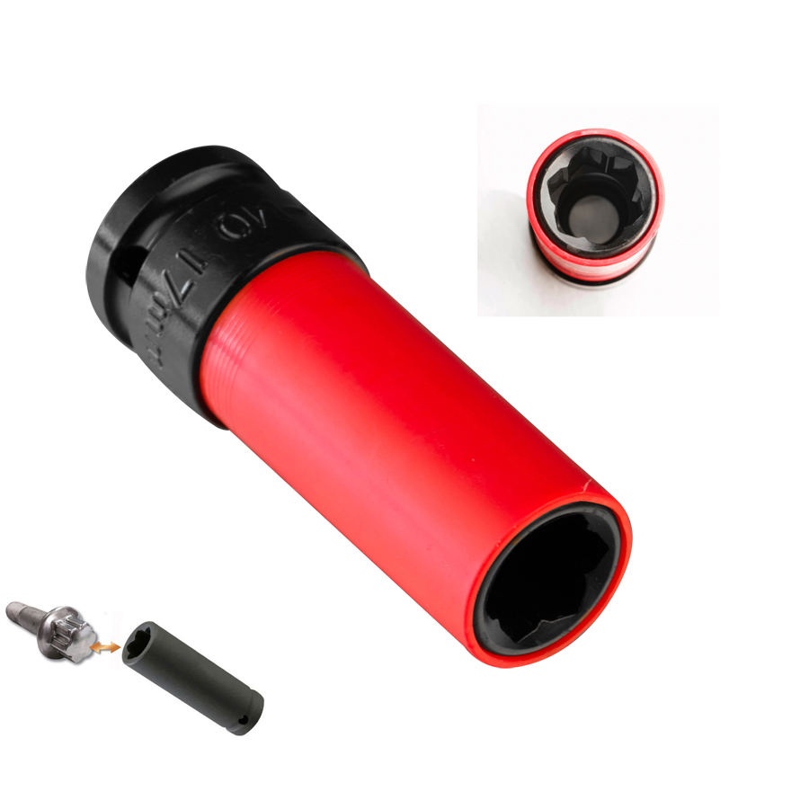 1/2" Dr. 17mm Wheel Nut Socket Mercedes Benz