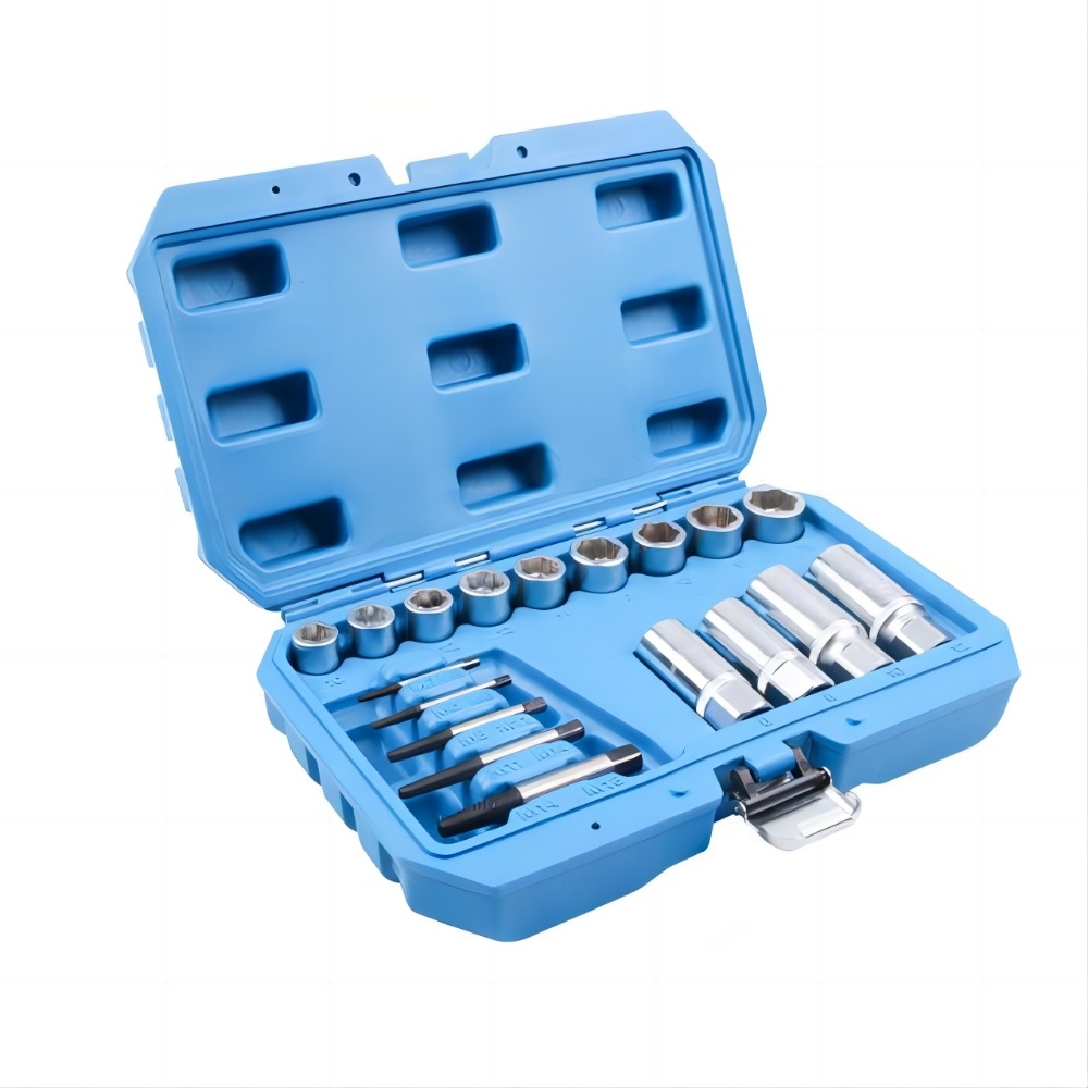 18PC  Bolt,Stud & Screw Extractor Set