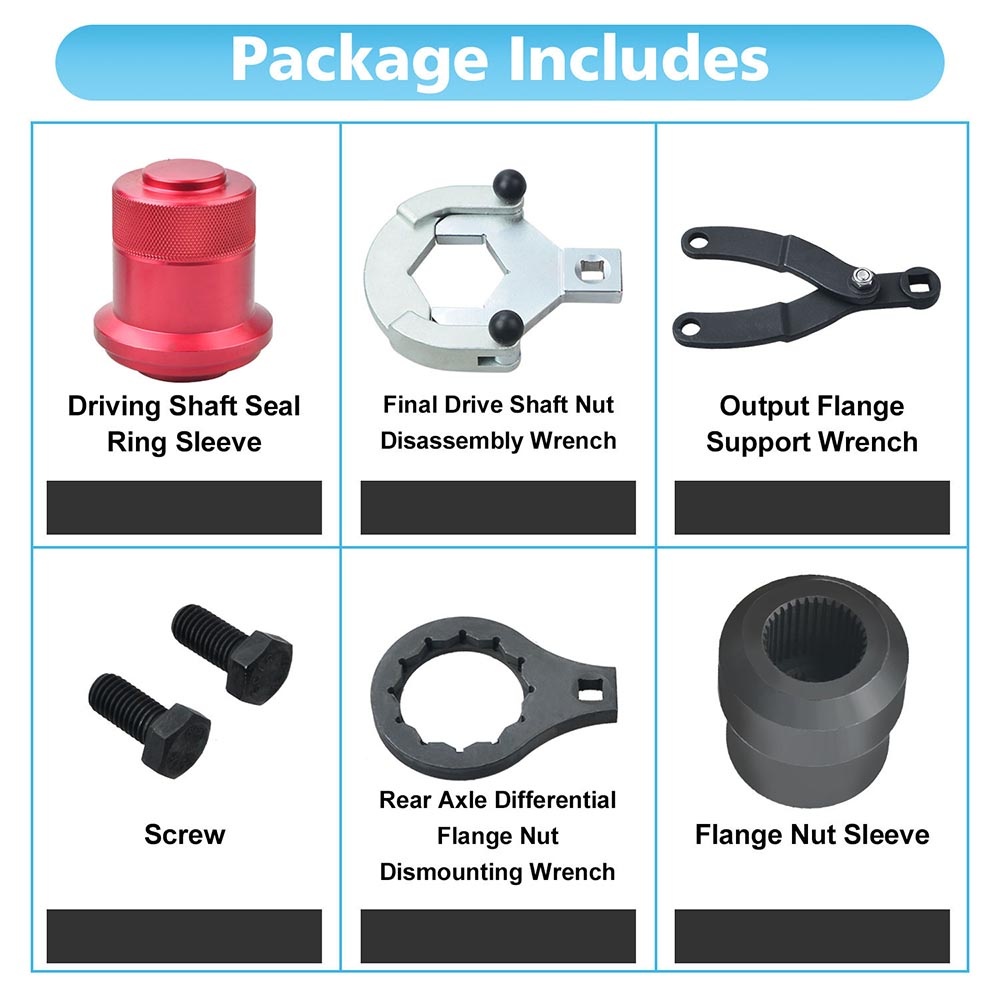 Rear Drive Axle Differential Installer and Remover Tool Kit for BMW