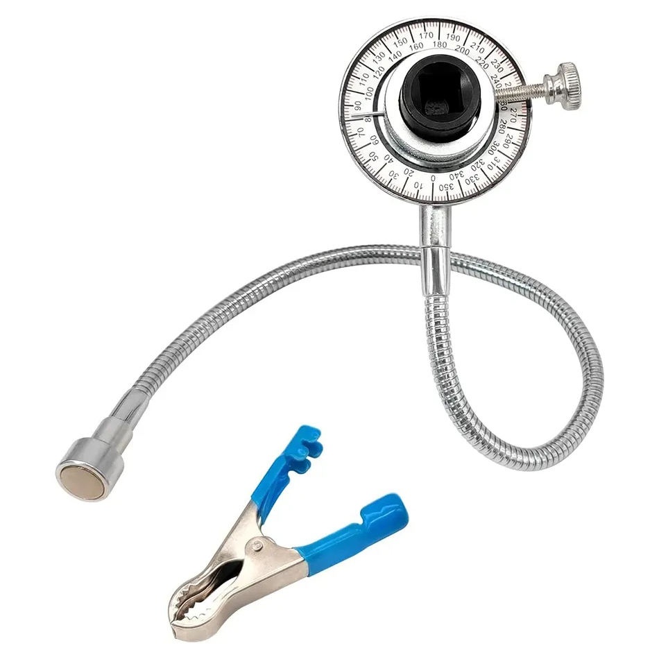 1/2" Sq Drive Angular Torque Gauge with Flexible Clip Arm