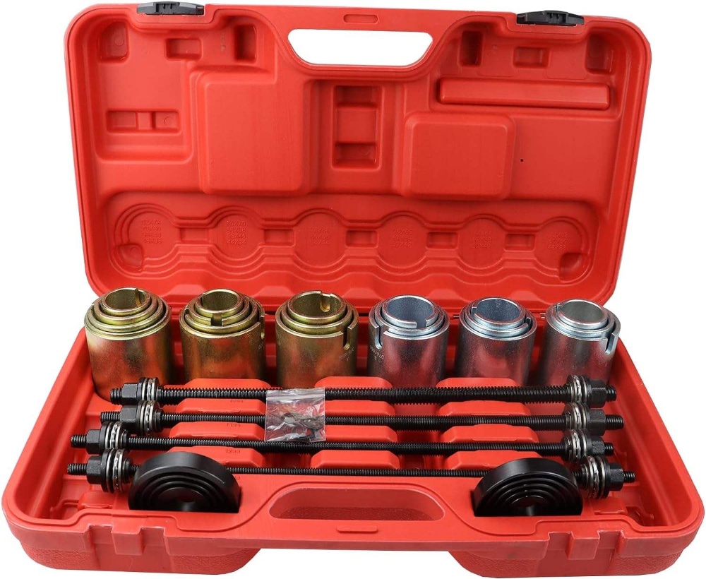 26 PCS Automotive Universal Press and Pull Sleeve Remove Install Tool Bushes Bearings Kit