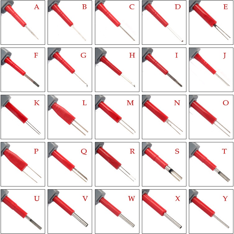 25PC Master Universal Terminal Release Tool Kit