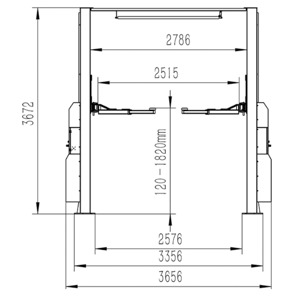 5 Ton Ultrahigh Clear Floor Lift