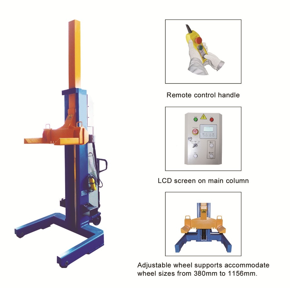 5.5Ton/7.5Ton Cabled Heavy Duty Column Lift