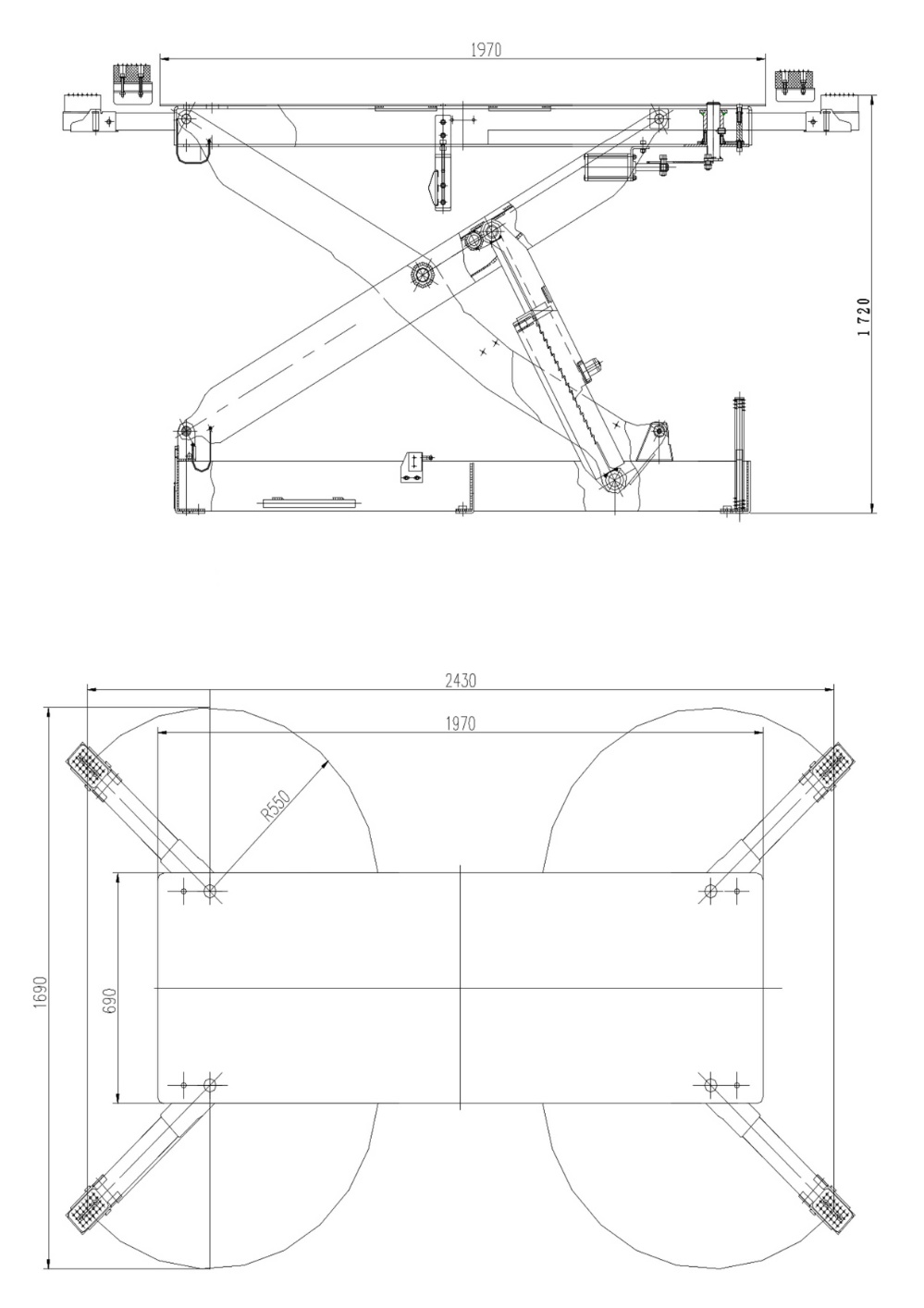 3 Ton Car Body Lift