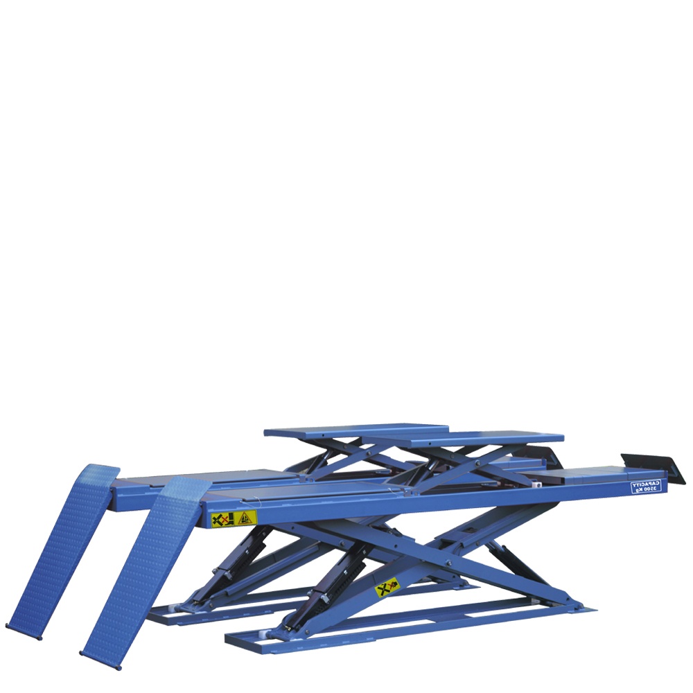 3.5/4.5/5 Ton On-Ground Low Profile Double-level Scissor Alignment Lift