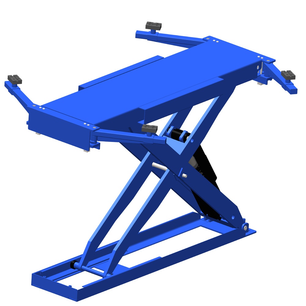3 Ton Small Scissor Alignment Lift for Spray Booth