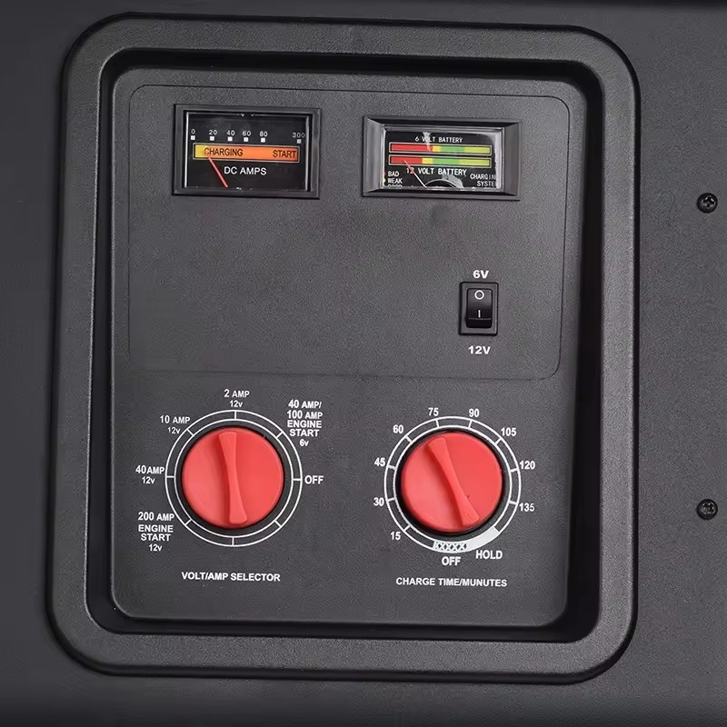 12V 2A/10A/40A/200Amp Manual Wheel Charger W/Engine Start