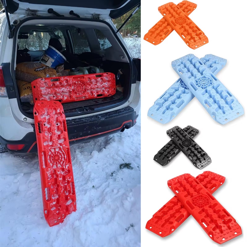 4x4 Off-Road Recovery Traction Boards with Jack Lift Base for Sand Mud and Snow