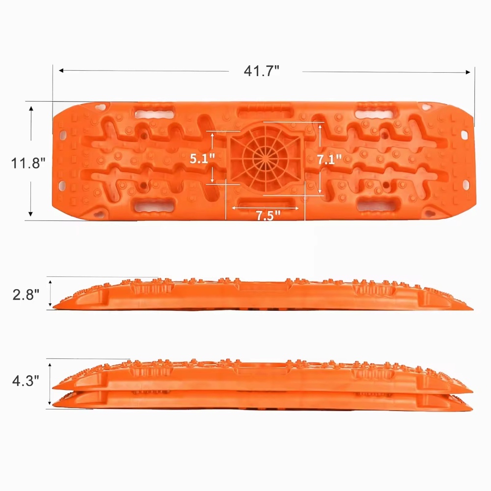 4x4 Off-Road Recovery Traction Boards with Jack Lift Base for Sand Mud and Snow