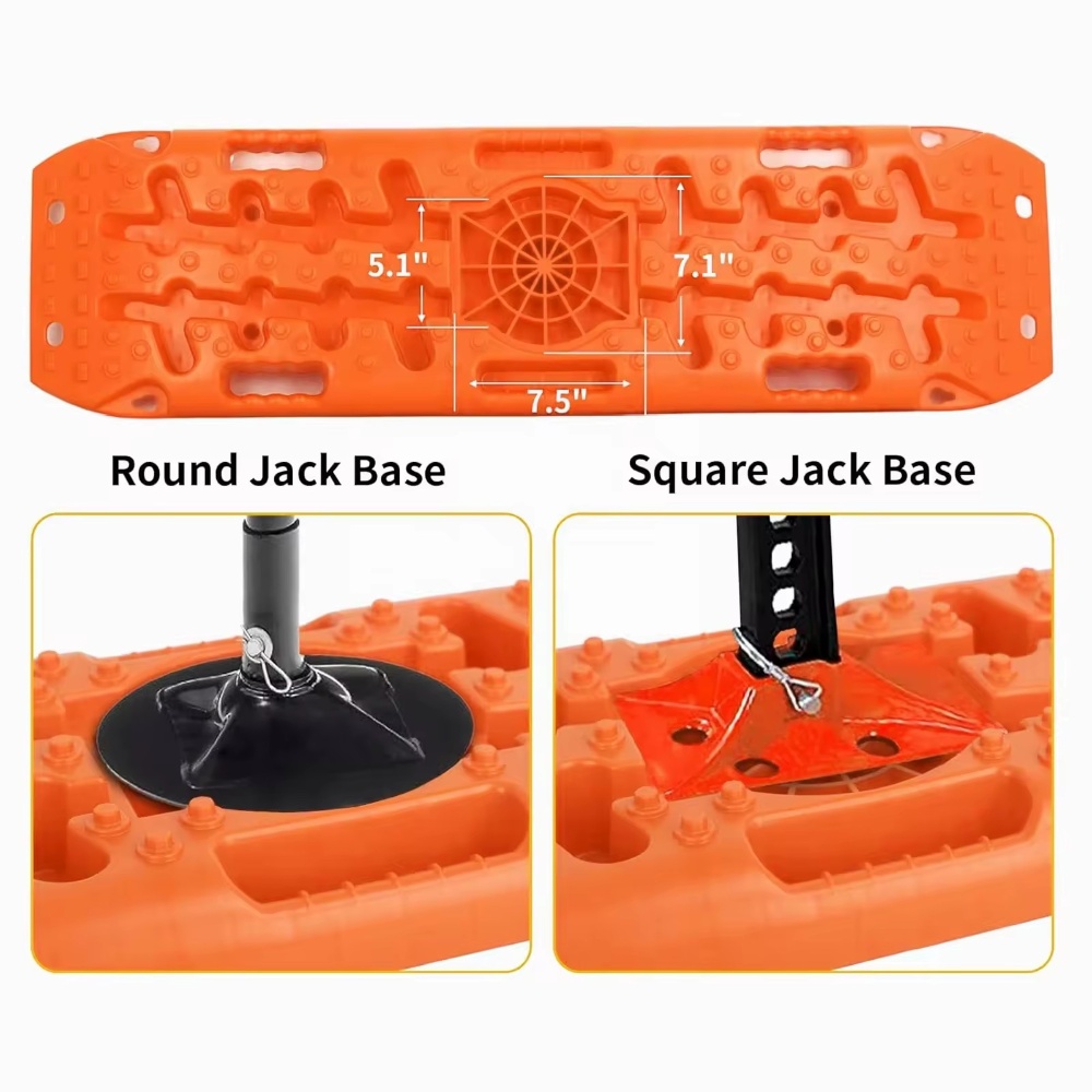 4x4 Off-Road Recovery Traction Boards with Jack Lift Base for Sand Mud and Snow