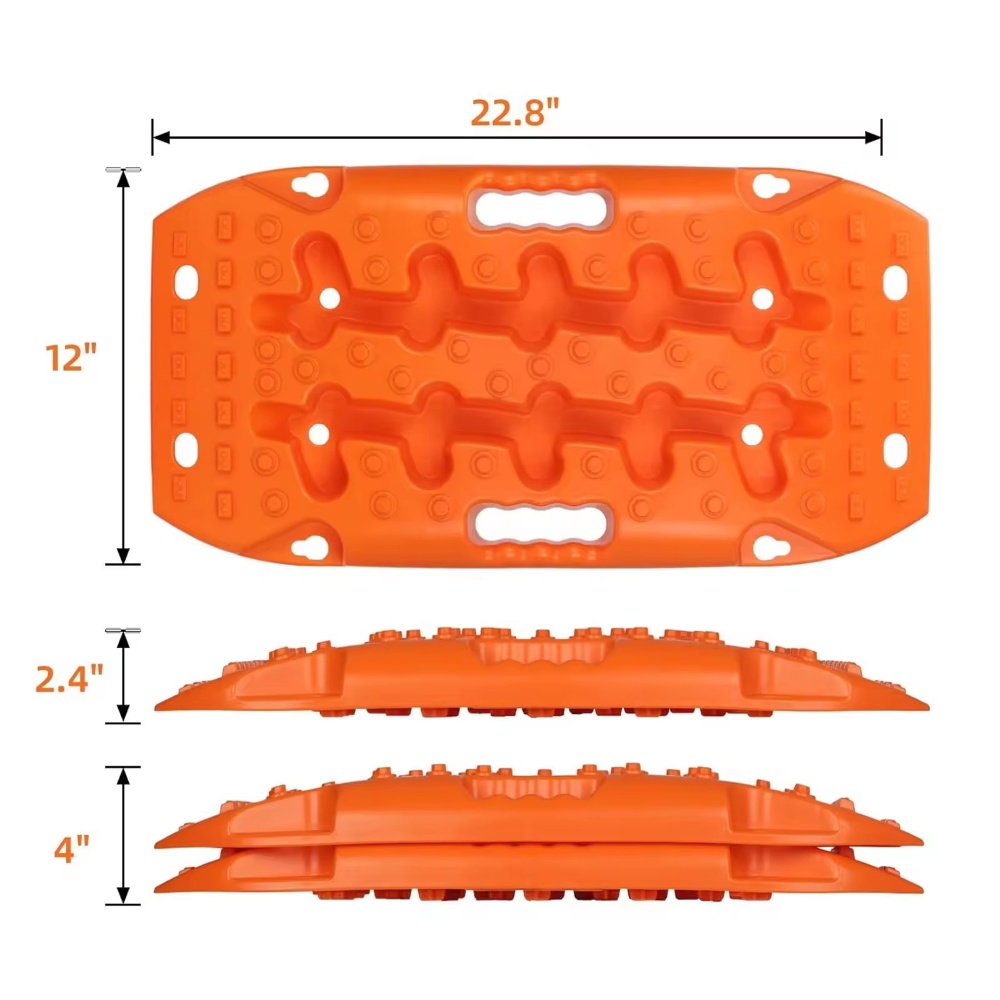 Mini Recovery Track Mats, 4x4 Off Road Recovery Traction Board for Sand Mud Snow