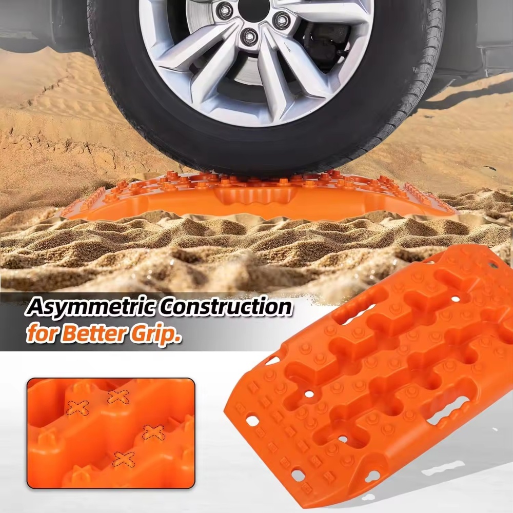 Mini Recovery Track Mats, 4x4 Off Road Recovery Traction Board for Sand Mud Snow