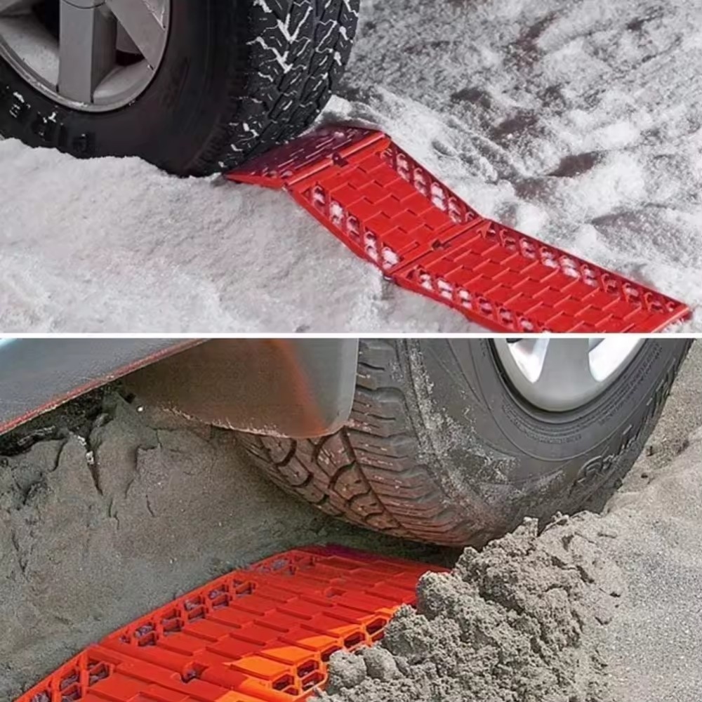 Recovery Tracks Folding Car Sand Ladder Snow Chain Sand Track Tyre Grip Recovery Track Car Tire Ladder