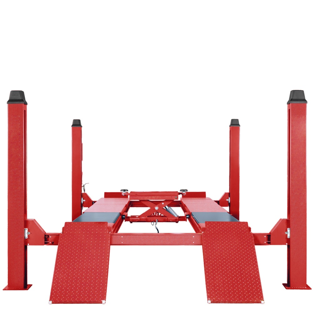 4 Ton/5 Ton Four Post Lift with Center Rolling Jack