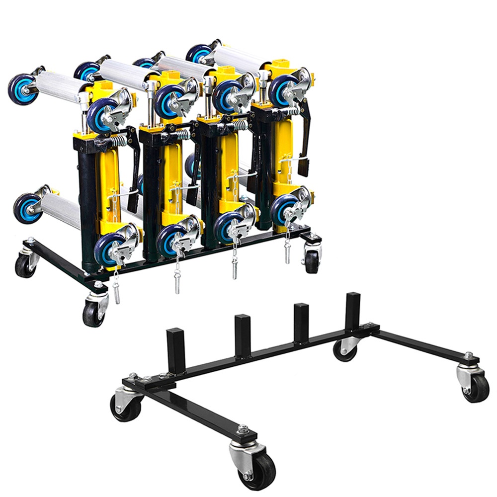 Car Dolly Rack for Storing 4 Hydraulic Dollies