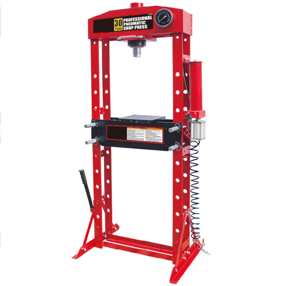 Welded Shop Press with Pneumatic Hydraulic Pump