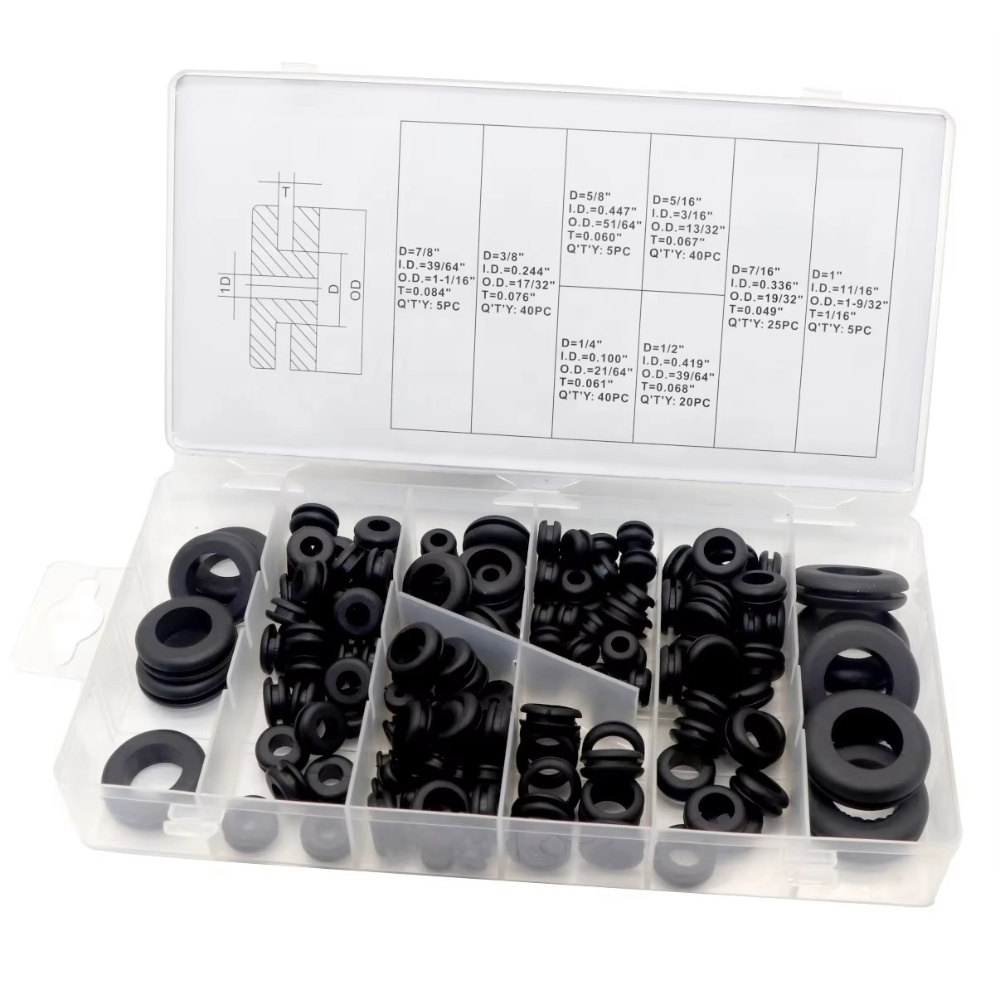 180PC 8 sizes Car Fuse Accessories Grommet Gasket Rubber Grommet
