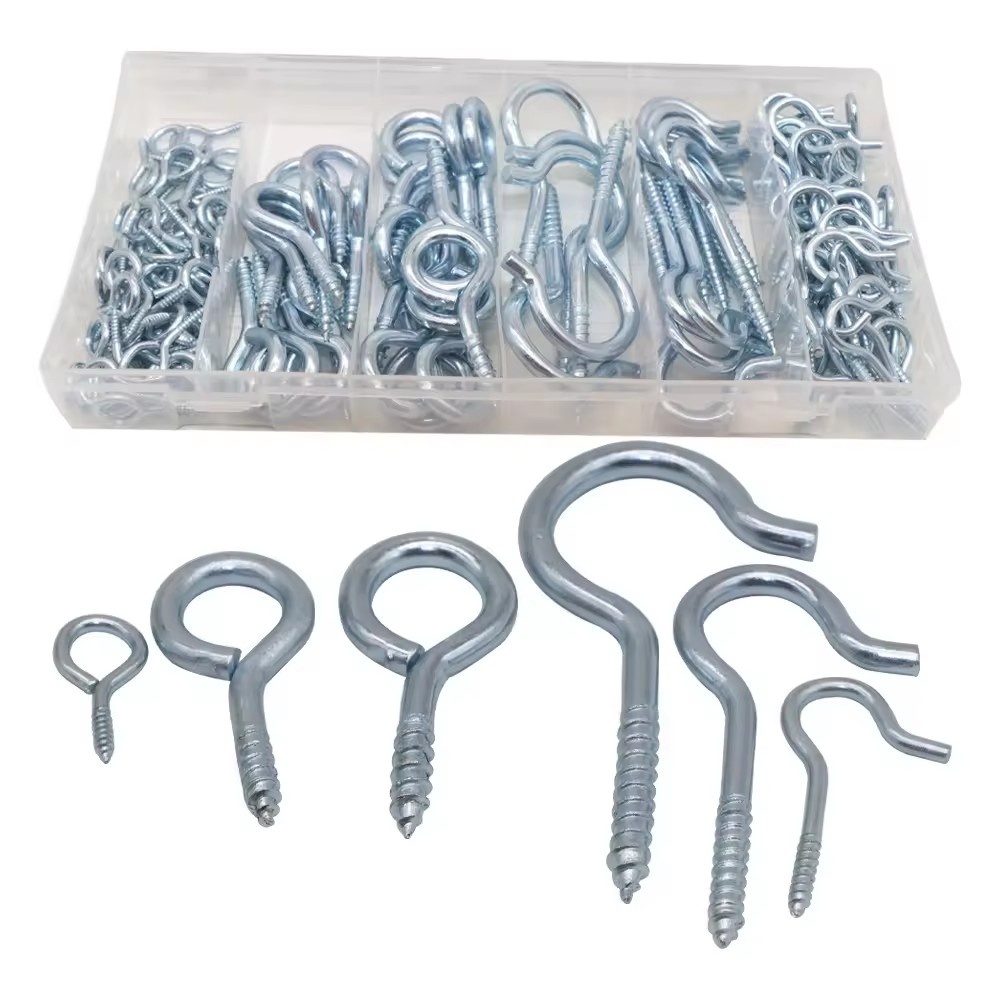 151PC Eye Bolt Eyebolt Eyelet Hook Screw Assortment 
