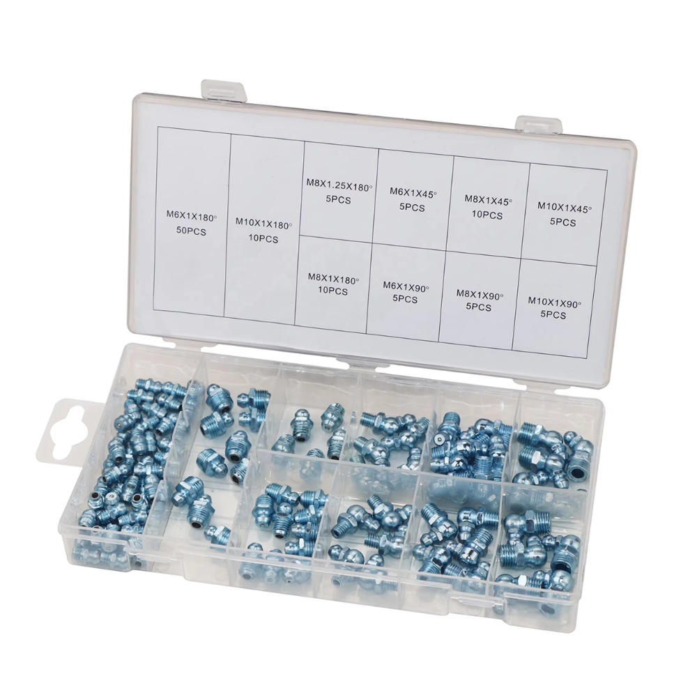 110PC  Metric/SAE Grease Nipple Assortment