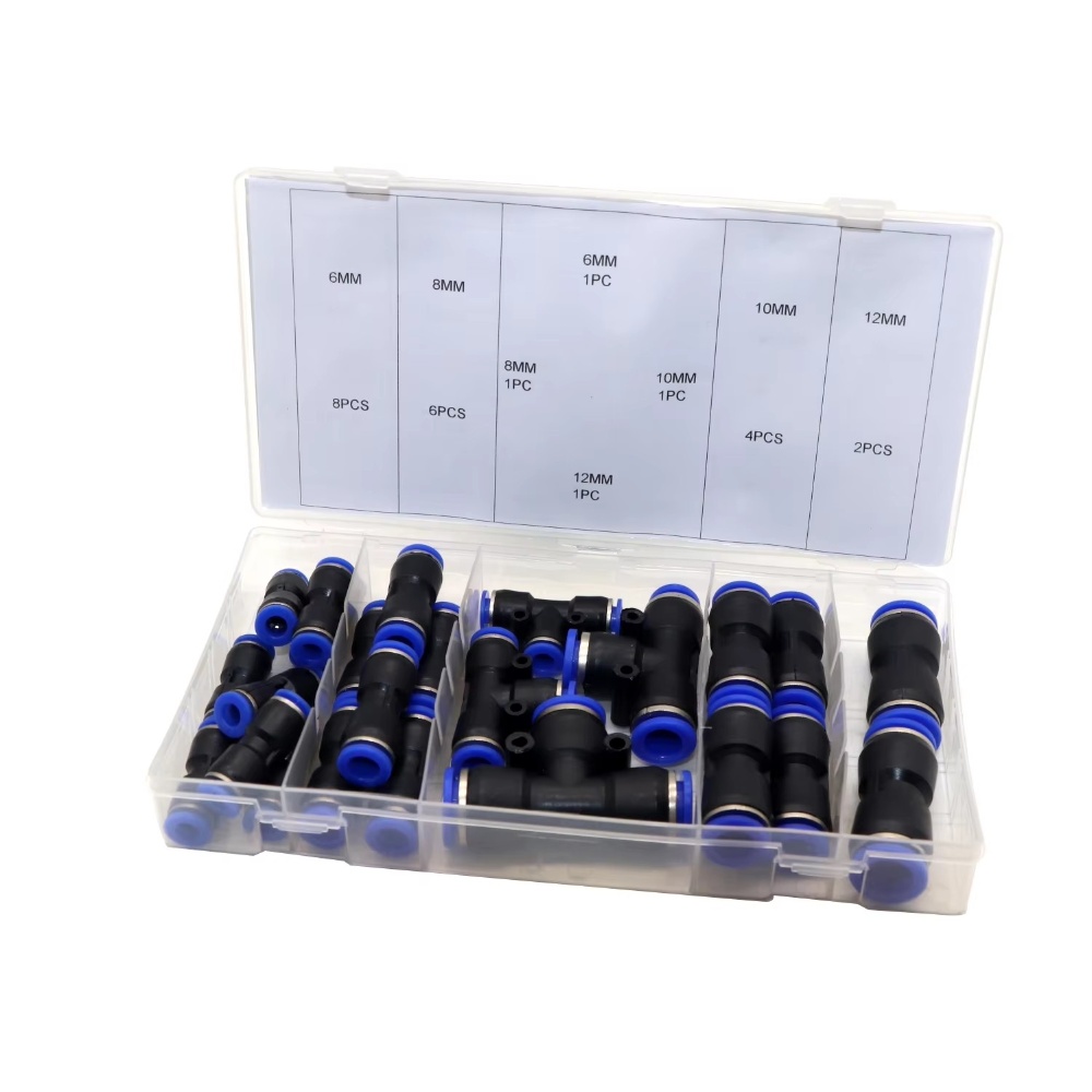 24PC Plastic Pneumatic Quick Connector Kit