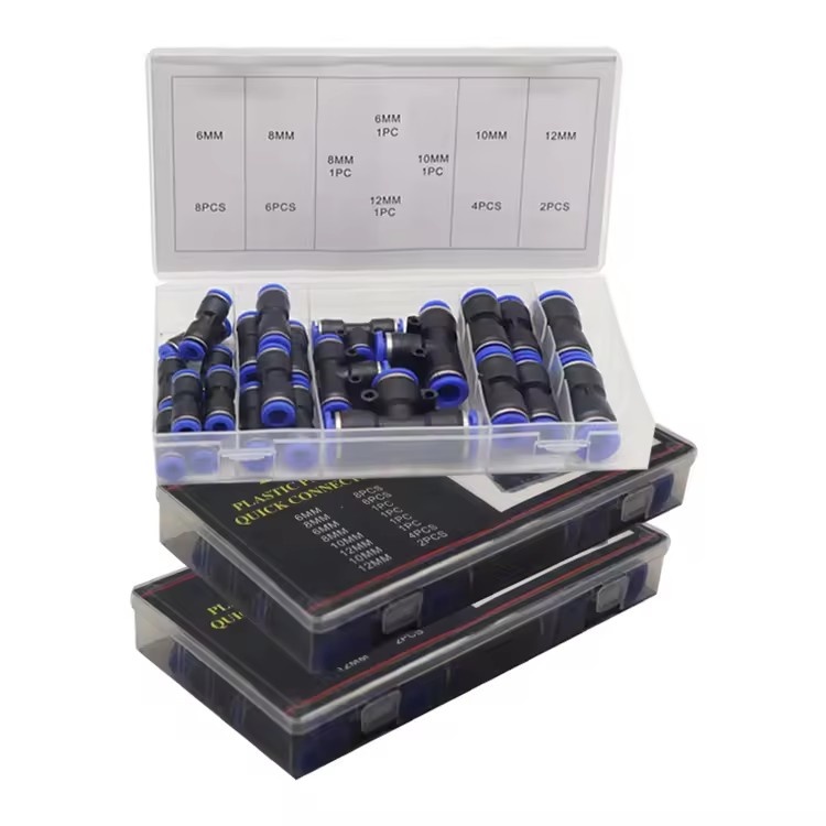 24PC Plastic Pneumatic Quick Connector Kit